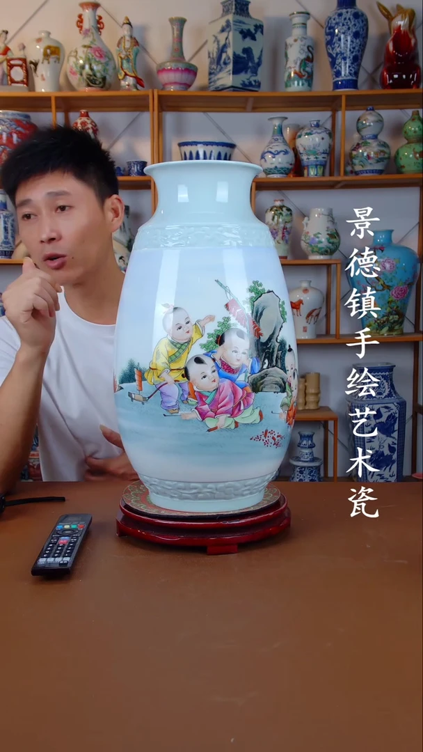 现代景德镇手工手绘陶瓷摆件62