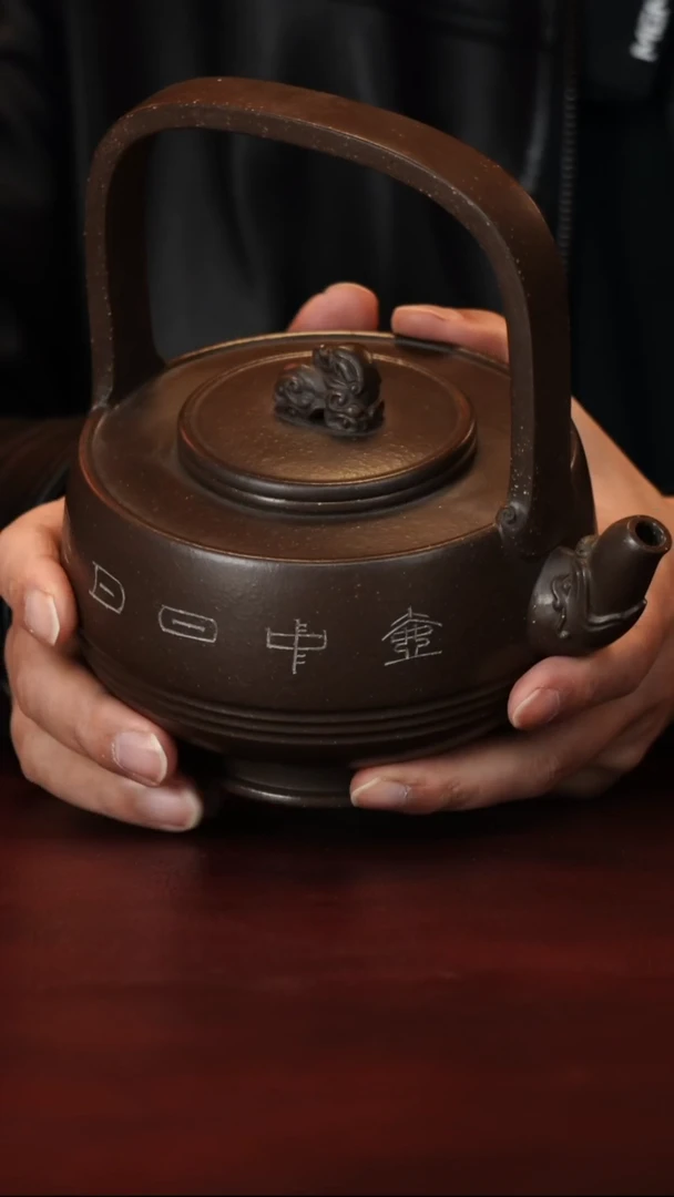 茶壶紫砂李小敏--手工--提梁