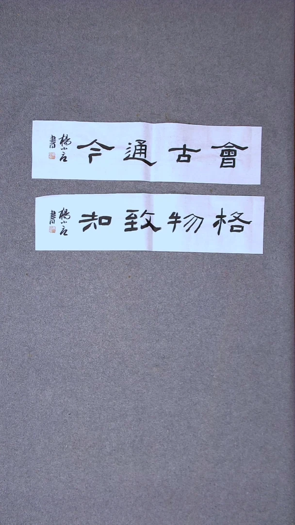 书法杨小立 中书老师  河南南阳69*17*2一平尺两张