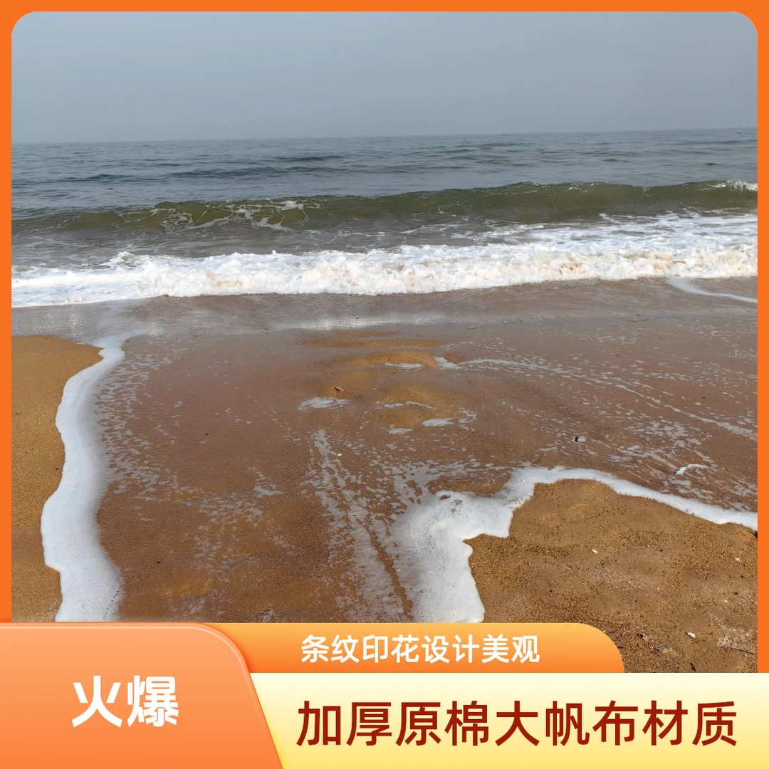 山东粗布床单（海岸线）尺寸2.5米×2.4米加厚原棉大帆布