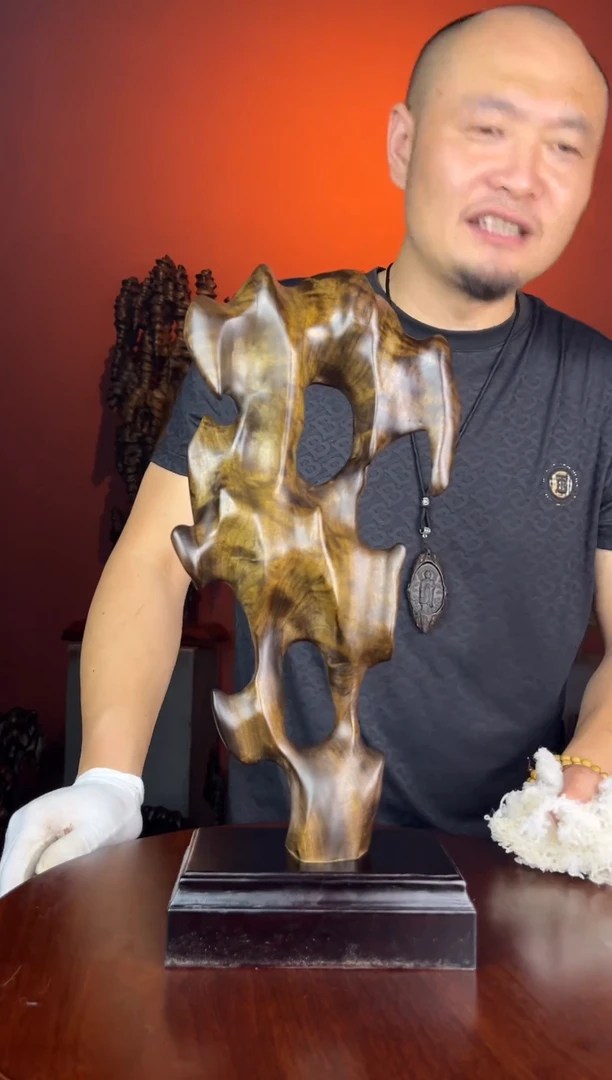 金丝楠结*缘435金丝楠创意随性摆件
