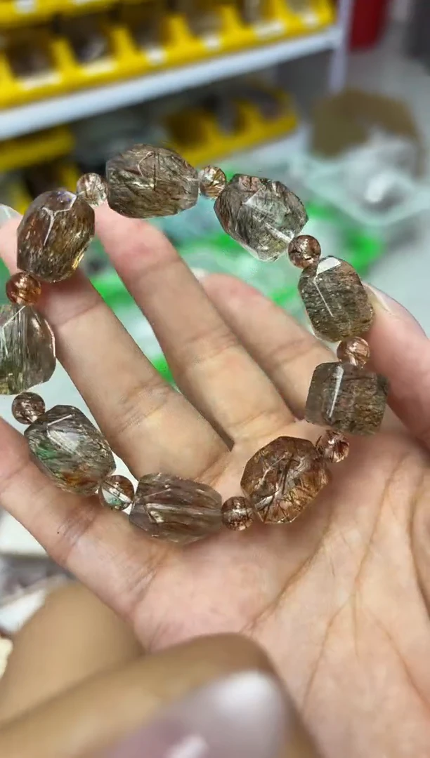未镶嵌手串水晶贝*?G47黑金超随行手串拍4