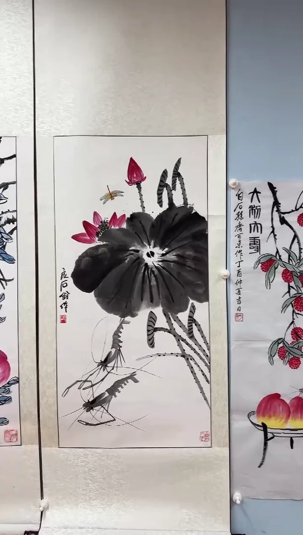 国画武天庆老师映日荷花