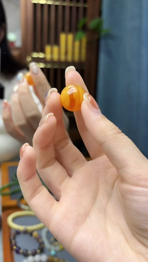 裸石蜜蜡未镶嵌蜜蜡单珠配饰GZS