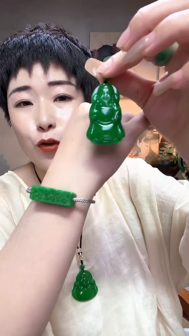吊坠(赠链)合金翡翠595