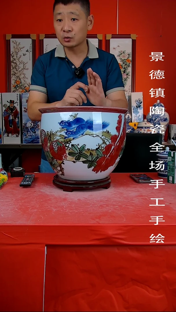 摆件景德镇陶瓷 手工手绘10