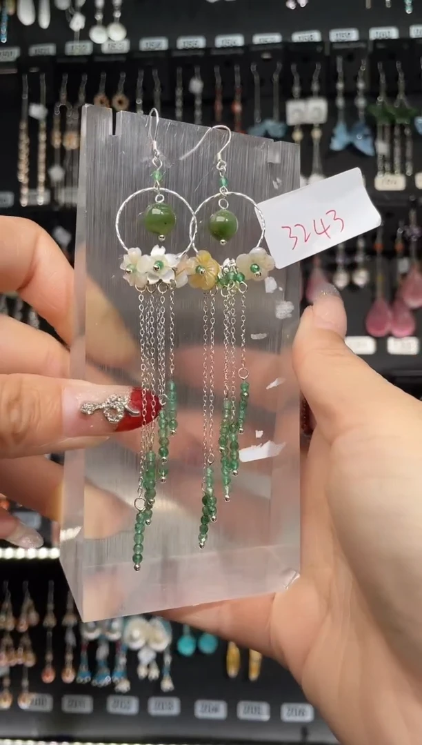 【闪购商品】紫晶耳饰银S925镶嵌喜欢拍