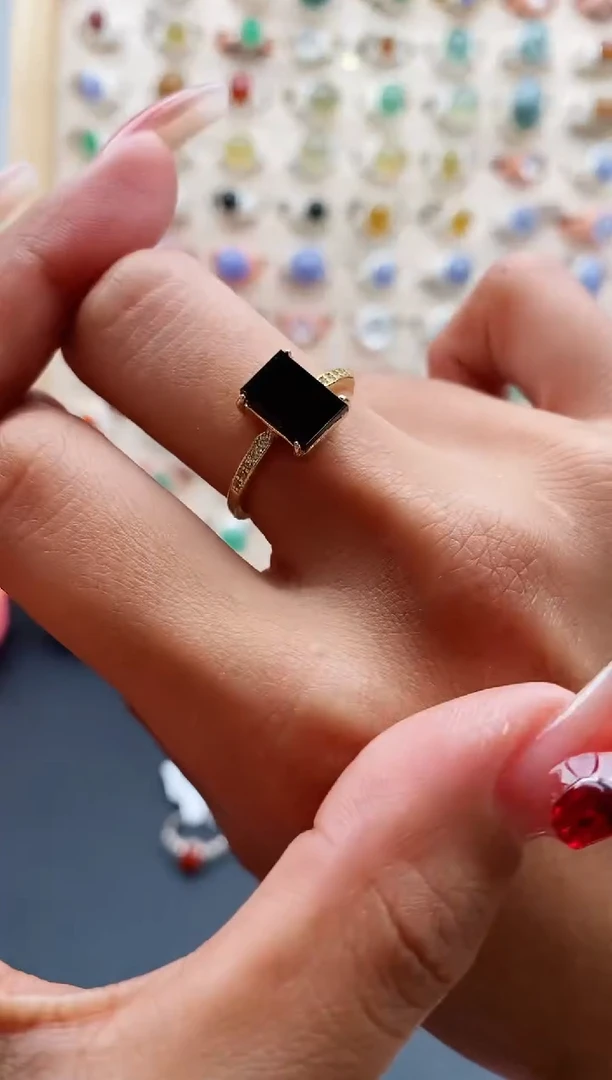 【闪购商品】翡翠戒指银S925镶嵌缅甸天然A货翡翠222 9+10