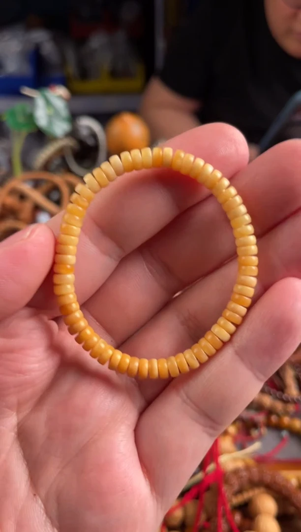 【闪购商品】白玉菩提吊坠王胖子文玩工作室龙脊药片6*3左右