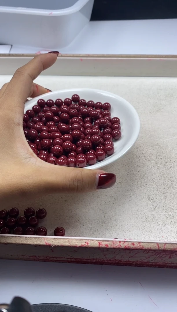 【闪购商品】玛瑙/玉髓颈饰未镶嵌w1417紫*金*砂8mm*10颗