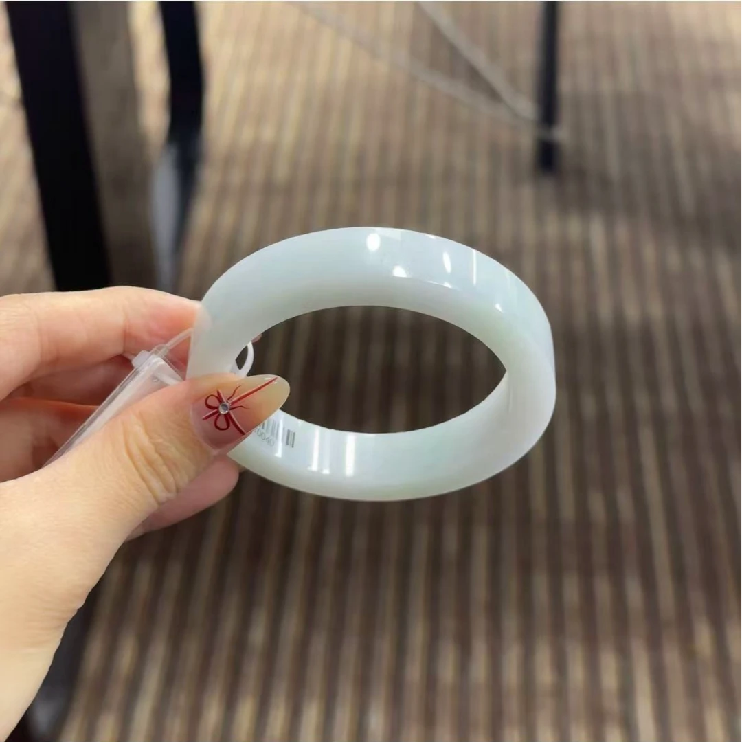 天然翡翠A货定制手镯0801