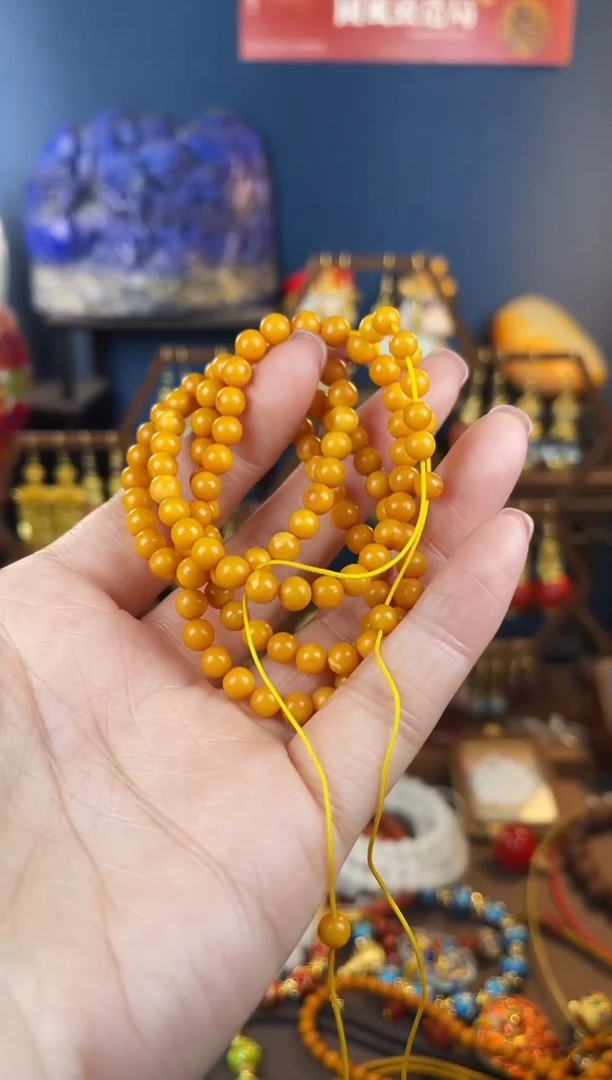 裸石蜜蜡未镶嵌若**师，108