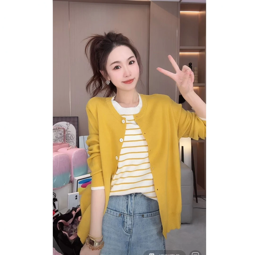 【春满园】丸子璐春季新款时尚休闲假两件上衣预WZLC5SY4001