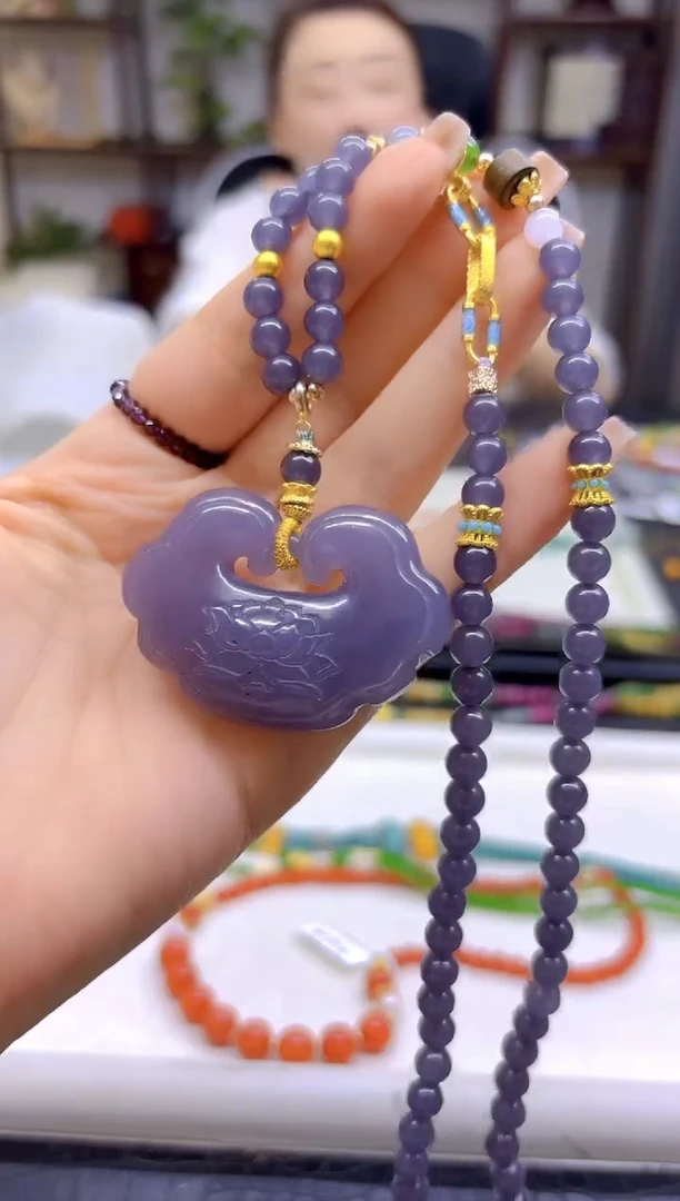 和田玉未镶嵌毛衣链DIY款M606