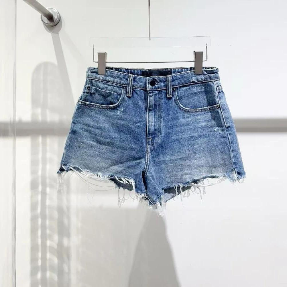 99新 Alexander McQueen/亚历山大·麦昆 双双臻选ss00408短裤27码