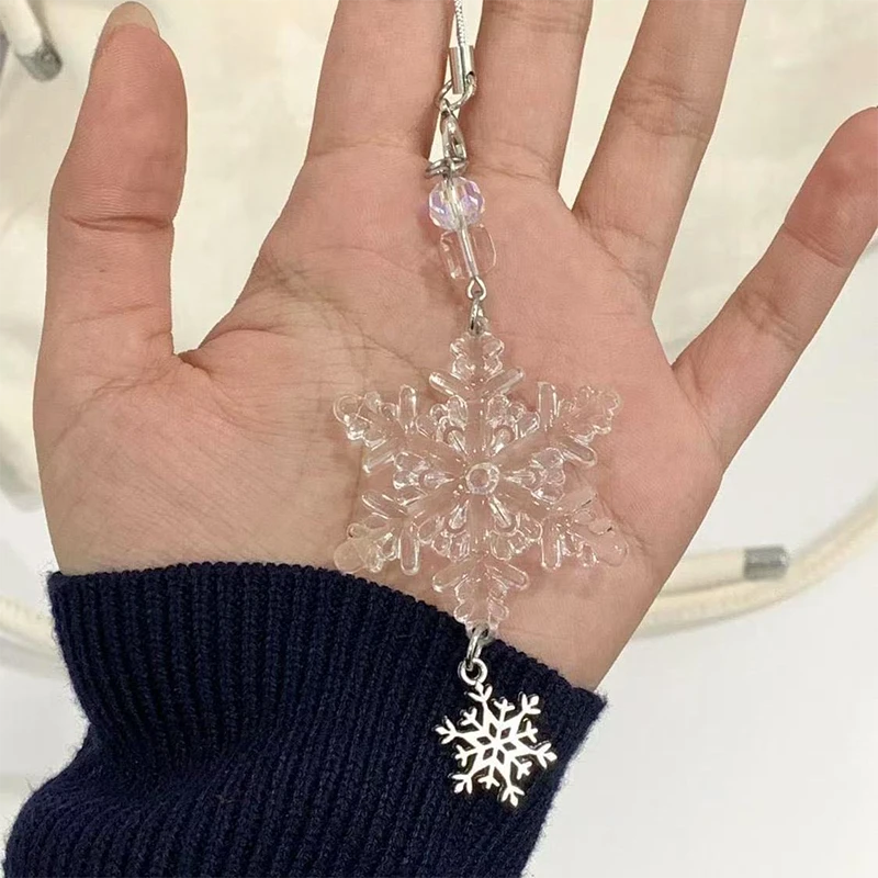 【第一片雪花】手作串珠自制少女心ins手机链可爱咕本手工挂件简