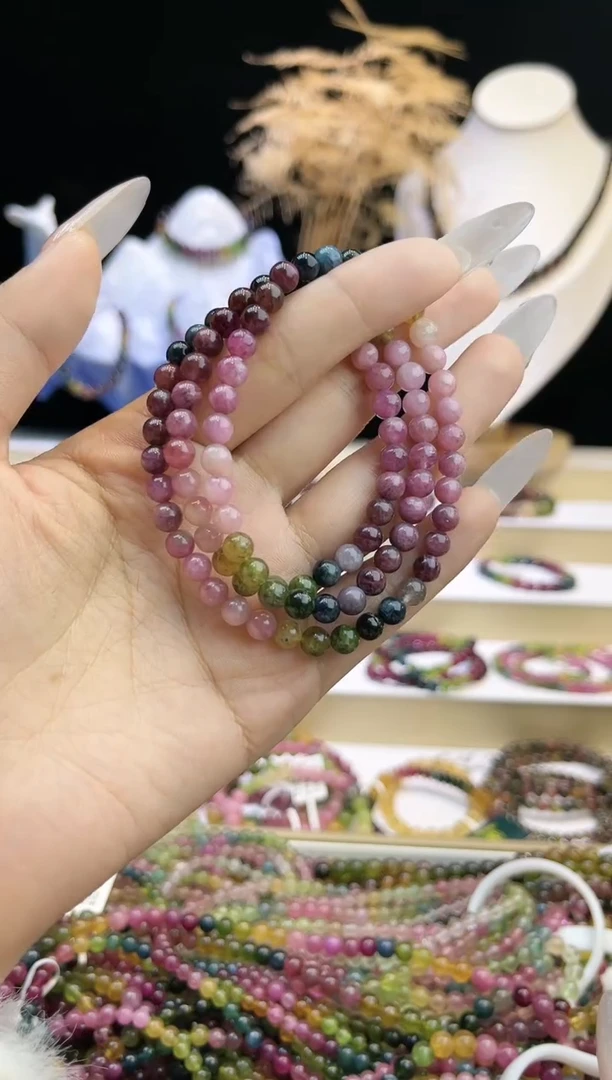 【闪购商品】碧玺/未镶嵌J5mm+碧玺多圈多样性发货