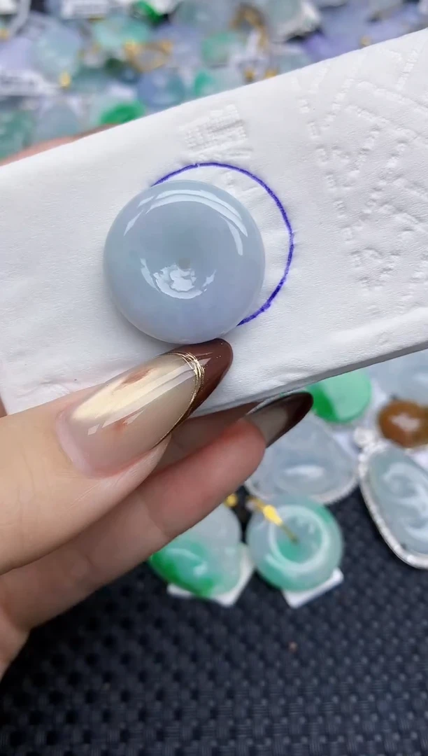 颈饰未镶嵌翡翠   天然翡翠A货  百元以上9米证书费自理