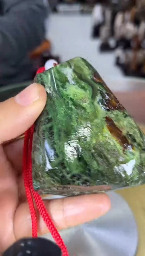 未镶嵌珠宝奇石硅化玉缅甸天然树化玉手把件