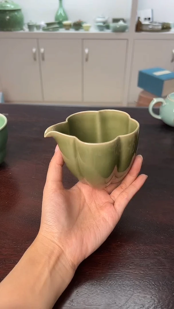 龙泉云间青瓷小米茶器