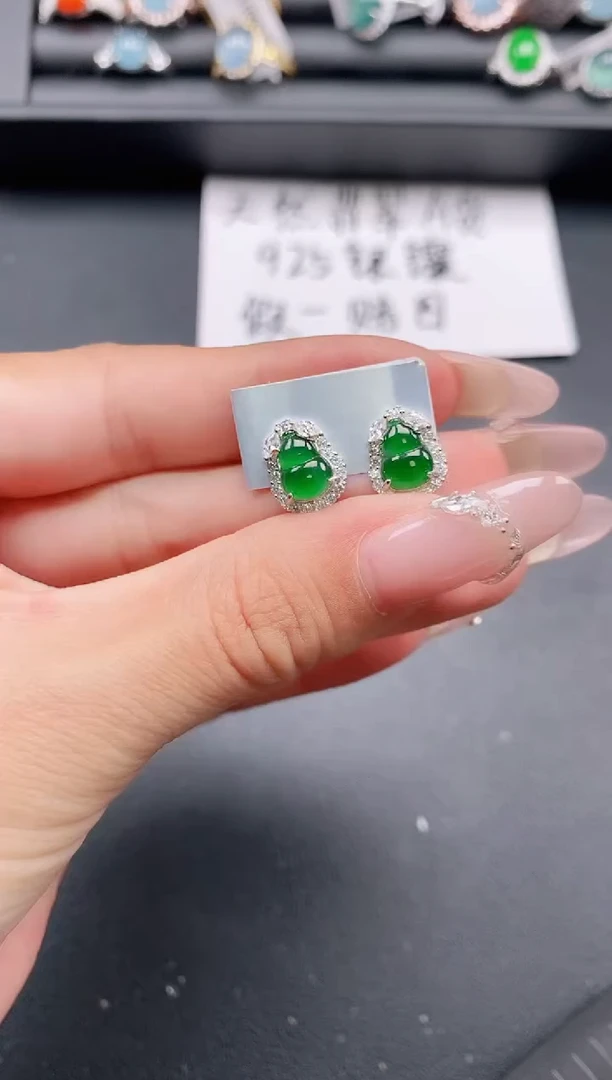 银S925镶嵌戒指翡翠11111