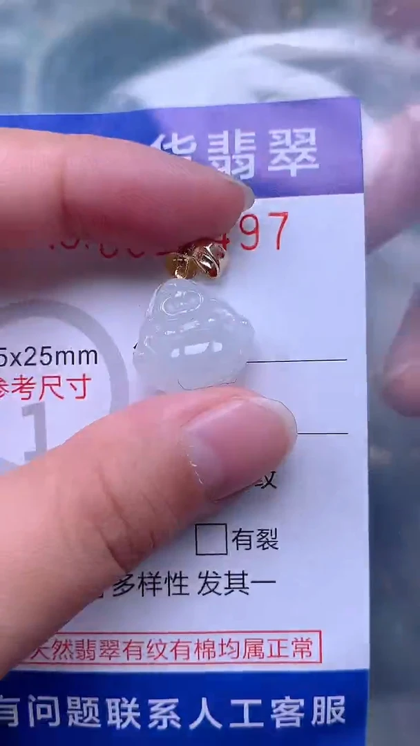 翡翠未镶嵌吊坠(不含链)1