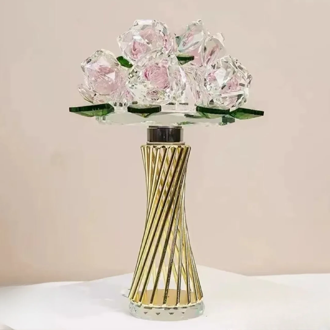 手捧花情侣卧室乔迁之喜装饰摆件生日礼物礼品摆件