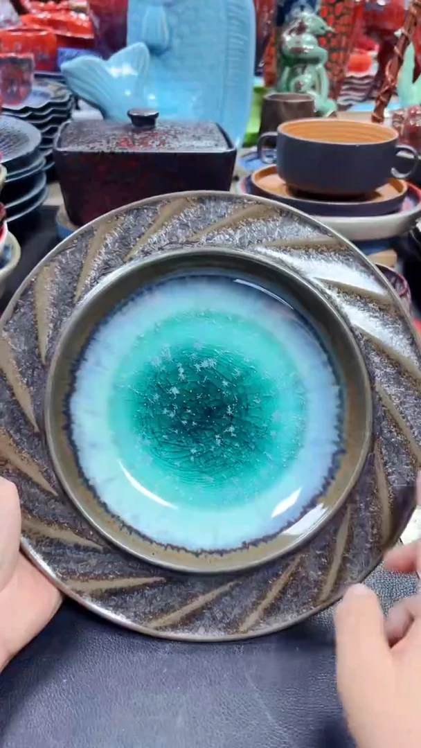 瓷片盘子本店全场满20包邮