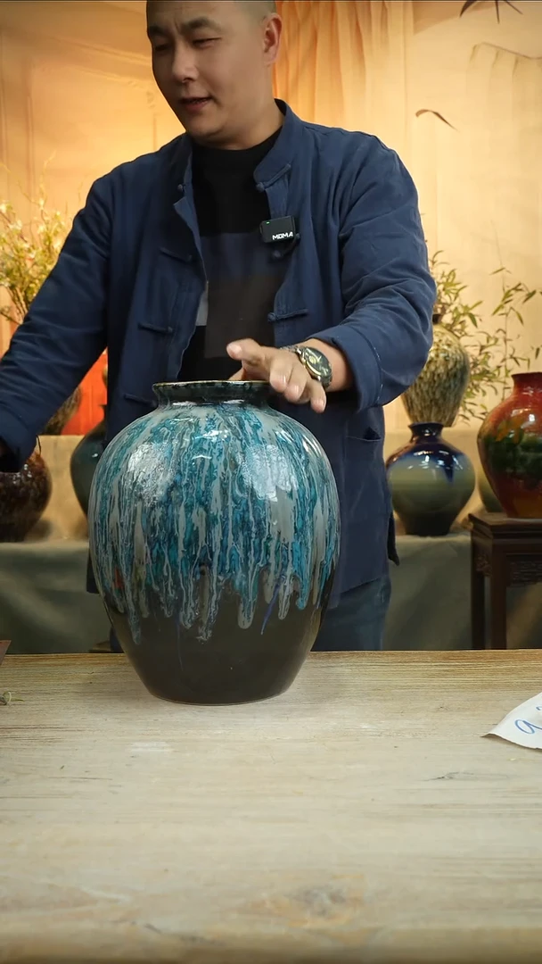 高30口12瓷花瓶花景德镇