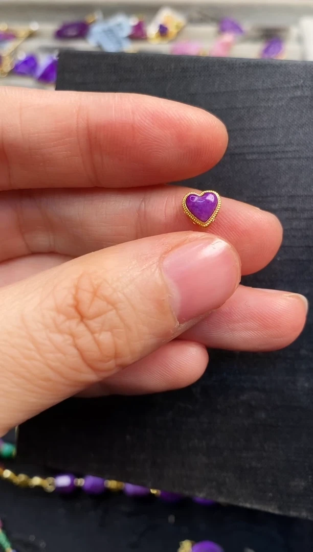 苏纪石（舒俱来）18K金镶嵌吊坠1