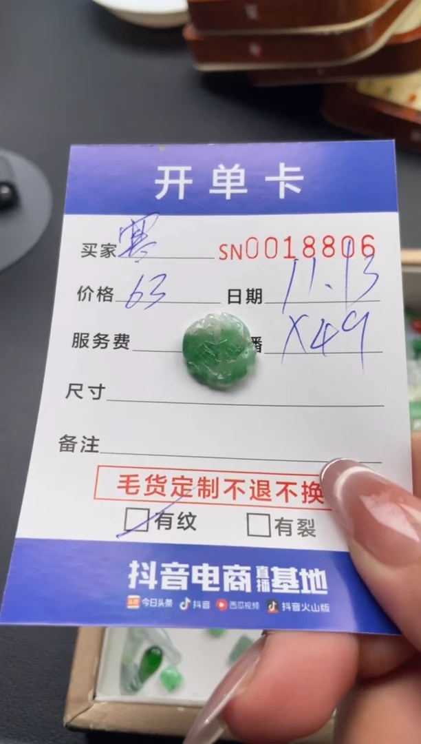 颈饰未镶嵌翡翠寒***️0018806