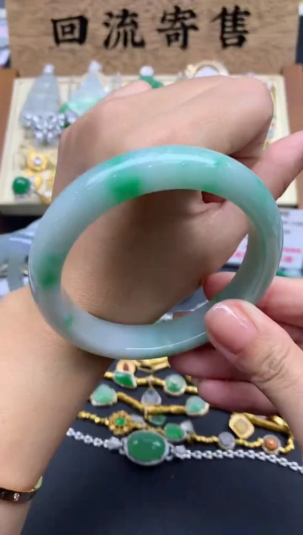 【闪购商品】翡翠手镯未镶嵌186-总价6380定金2000
