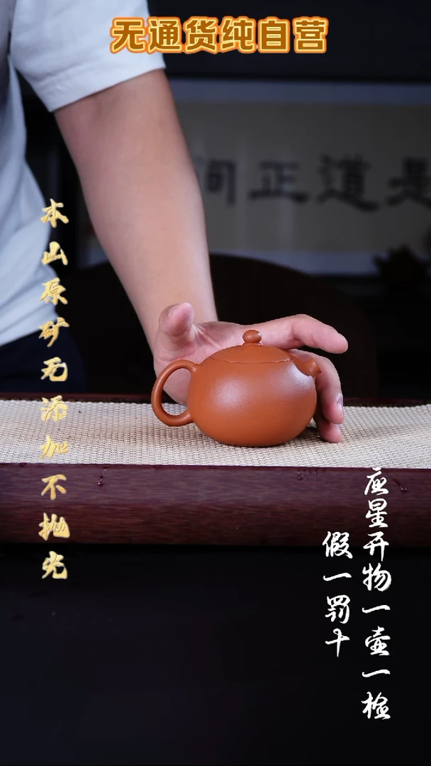 茶壶紫砂全砂朱泥 西施 200cc
