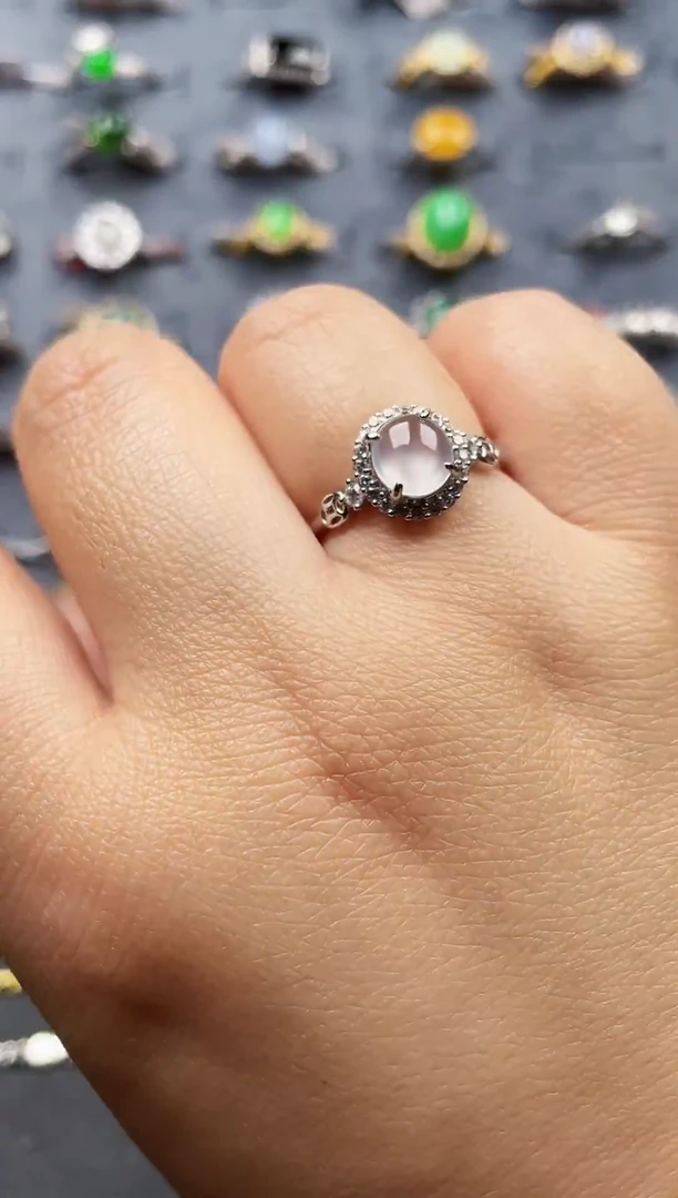 颈饰银S925镶嵌翡翠128