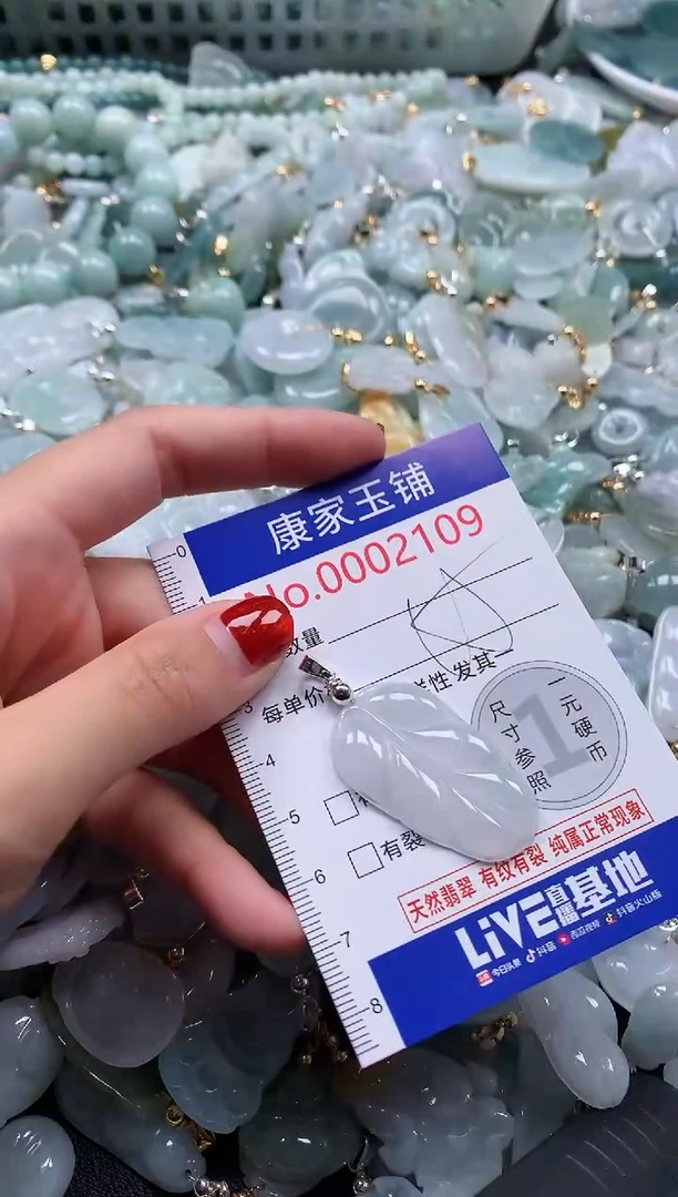 翡翠未镶嵌吊坠(不含链)2109