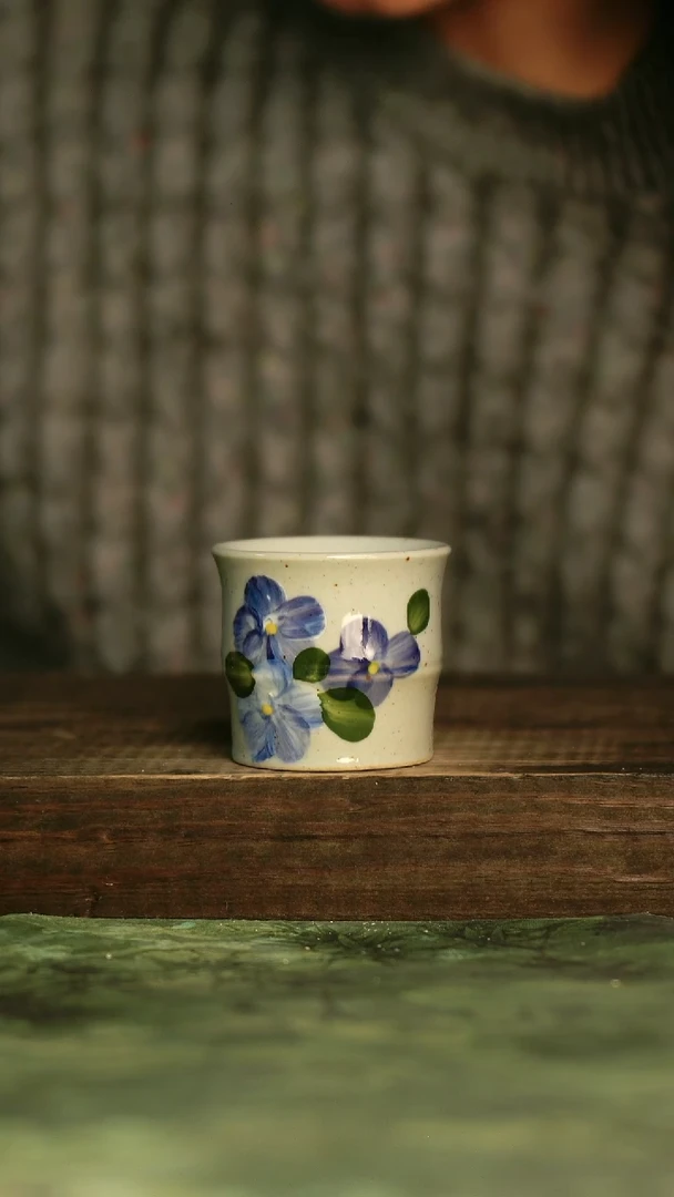 瓷器青诗集手工手绘瓷器