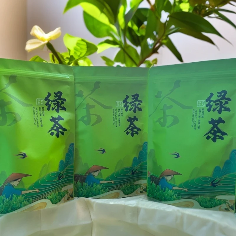 2025新茶 龙井袋泡绿茶 梁湖碧玉 汤色明亮 入口回甘