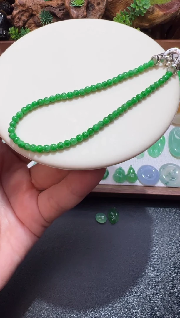 未镶嵌手链翡翠3mm单圈