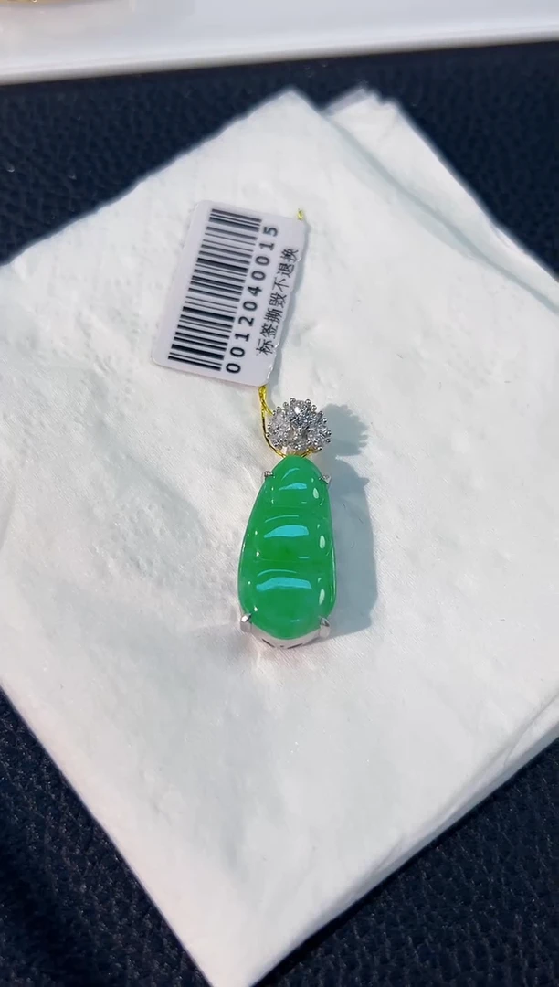 颈饰未镶嵌翡翠 缅料A货/支持复检/一件