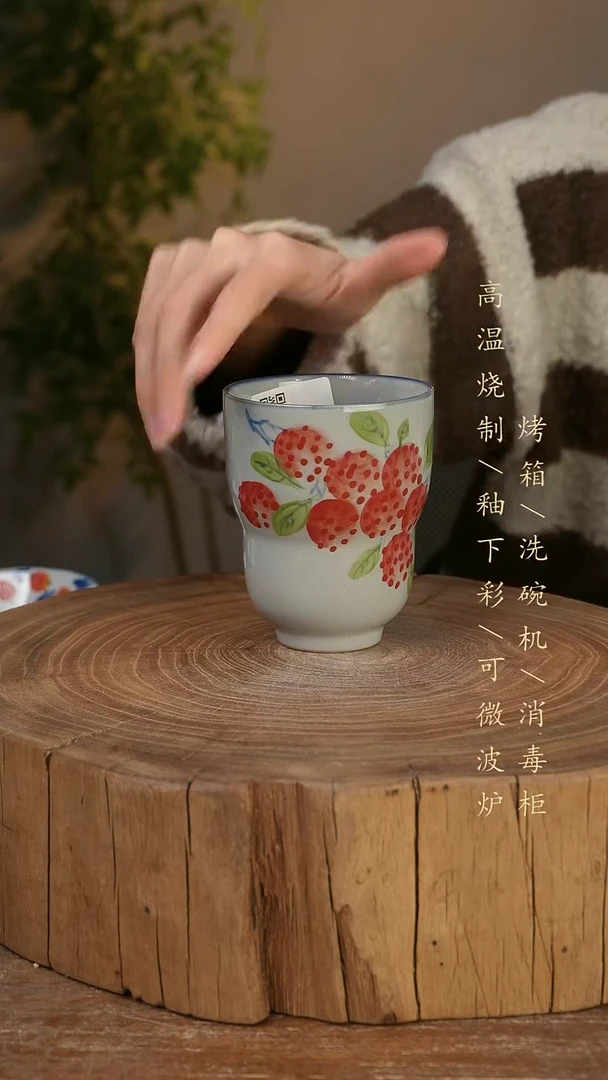 碗瓷景德镇手工手绘高温瓷釉下彩