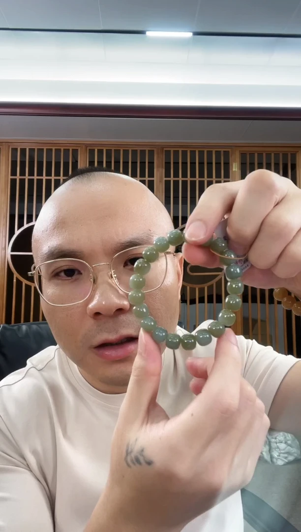未镶嵌手串和田玉卡10 吐拉牧场老型