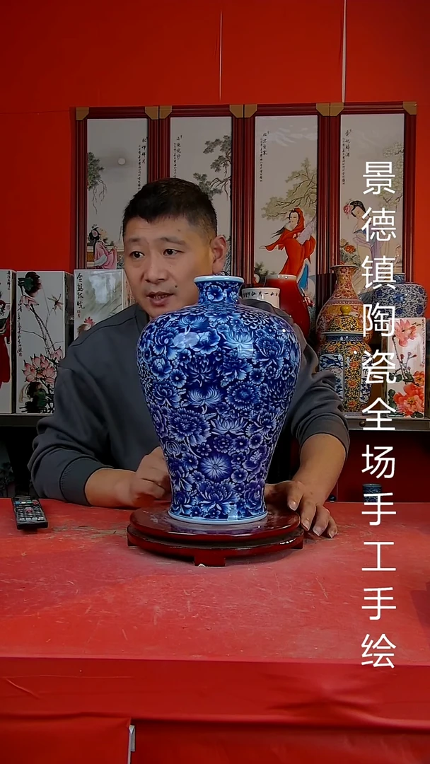 摆件景德镇陶瓷 全场手工手绘