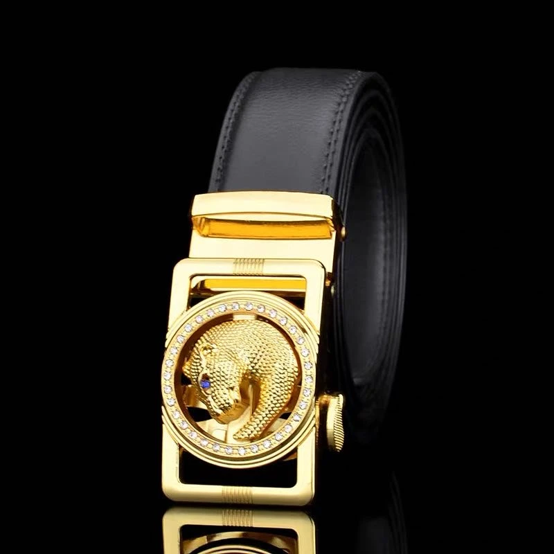 YTW 男士百搭头层牛皮皮带