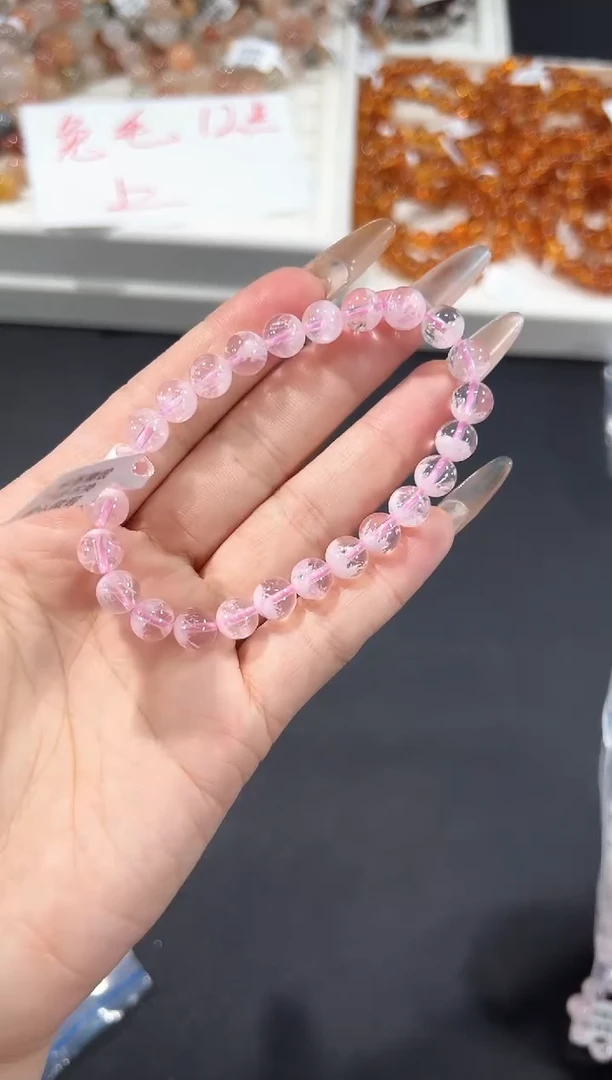 未镶嵌手串水晶24q多样性发其一【1条】默认微瑕7+mm