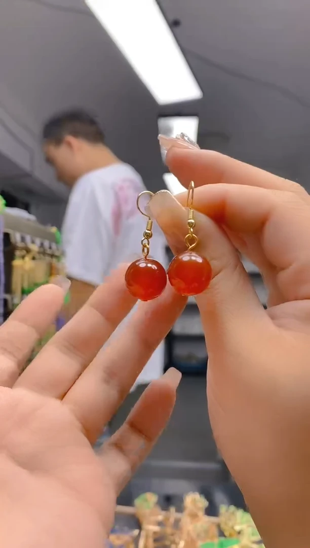 【闪购商品】玛瑙/玉髓耳饰合金20玛瑙耳饰