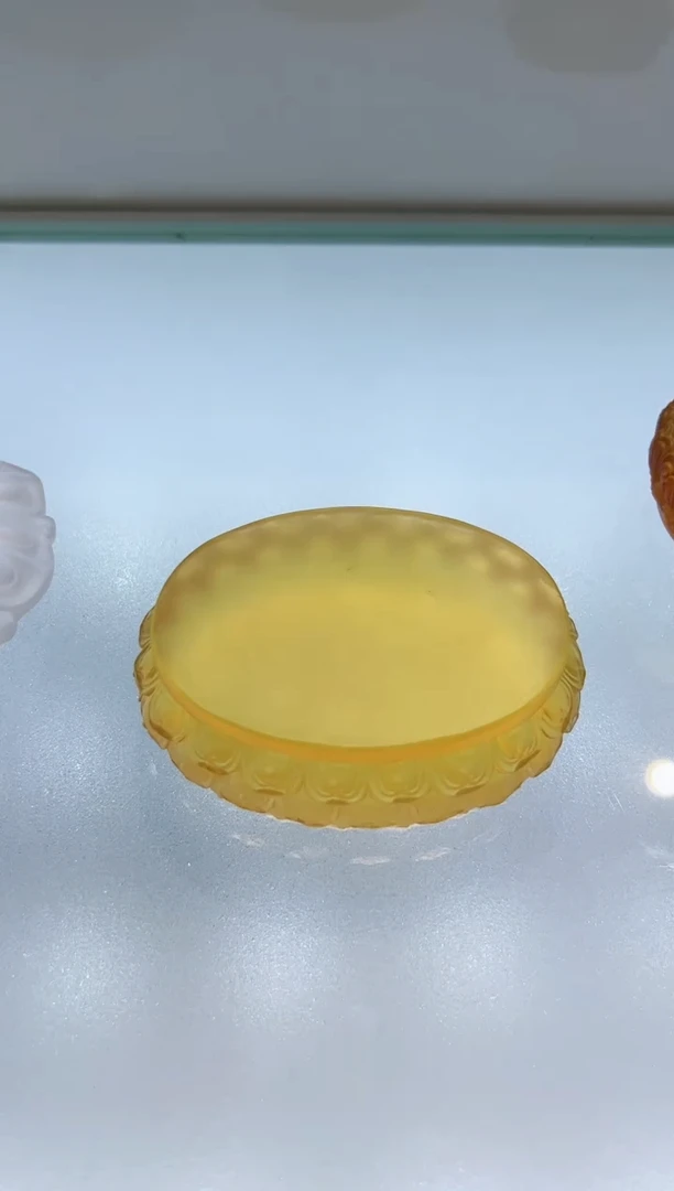 琉璃手工艺品古法琉璃莲花底座