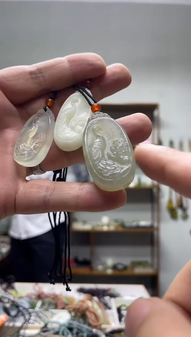 未镶嵌岫玉吊坠多样性发货*拍一发一
