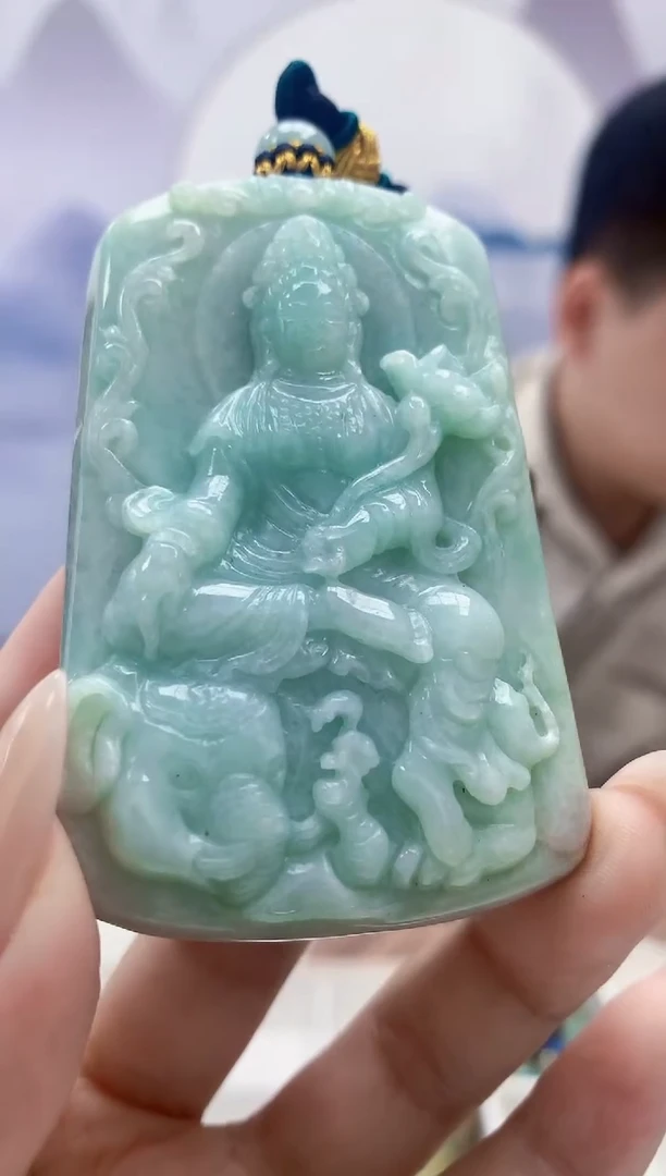 定制翡翠未镶嵌4917xx-毛货挂件50