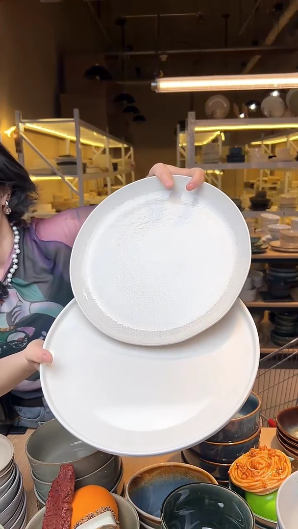 瓷157外贸尾货高温釉下彩陶瓷餐具默认微瑕