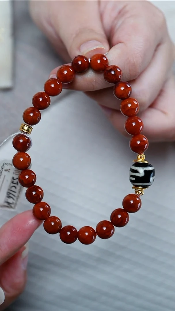 【闪购商品】南红玛瑙手串未镶嵌设计款@@SJC1667A